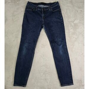 Silver Jeans Co Naomi Women Blue Dark Wash Skinny Jeans W32 L31